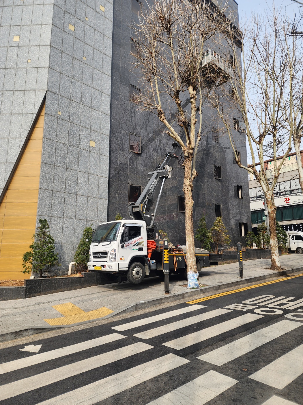 아자스카이 스카이차 작업 현장