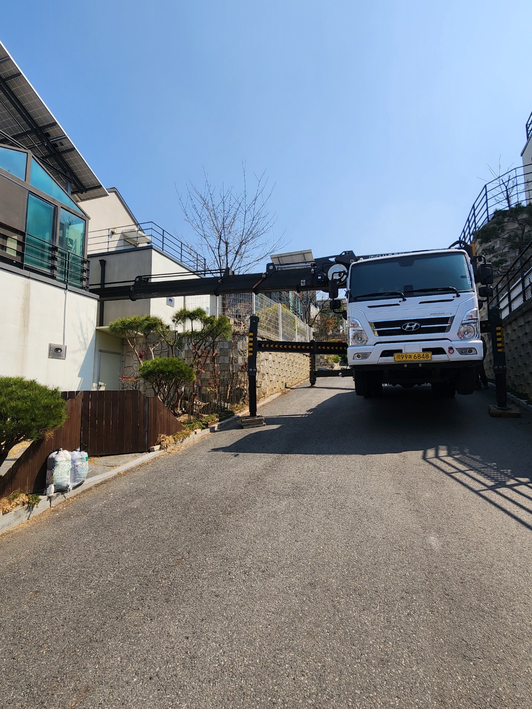 스카이차 임대 작업