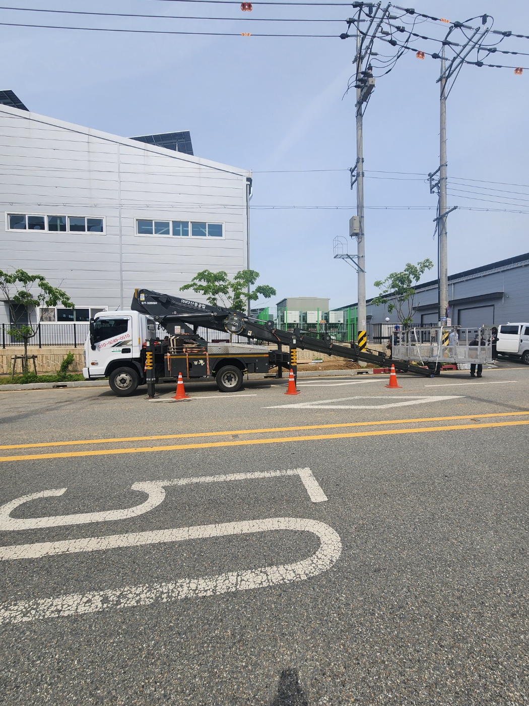 남동구 스카이차 작업 현장 아자스카이