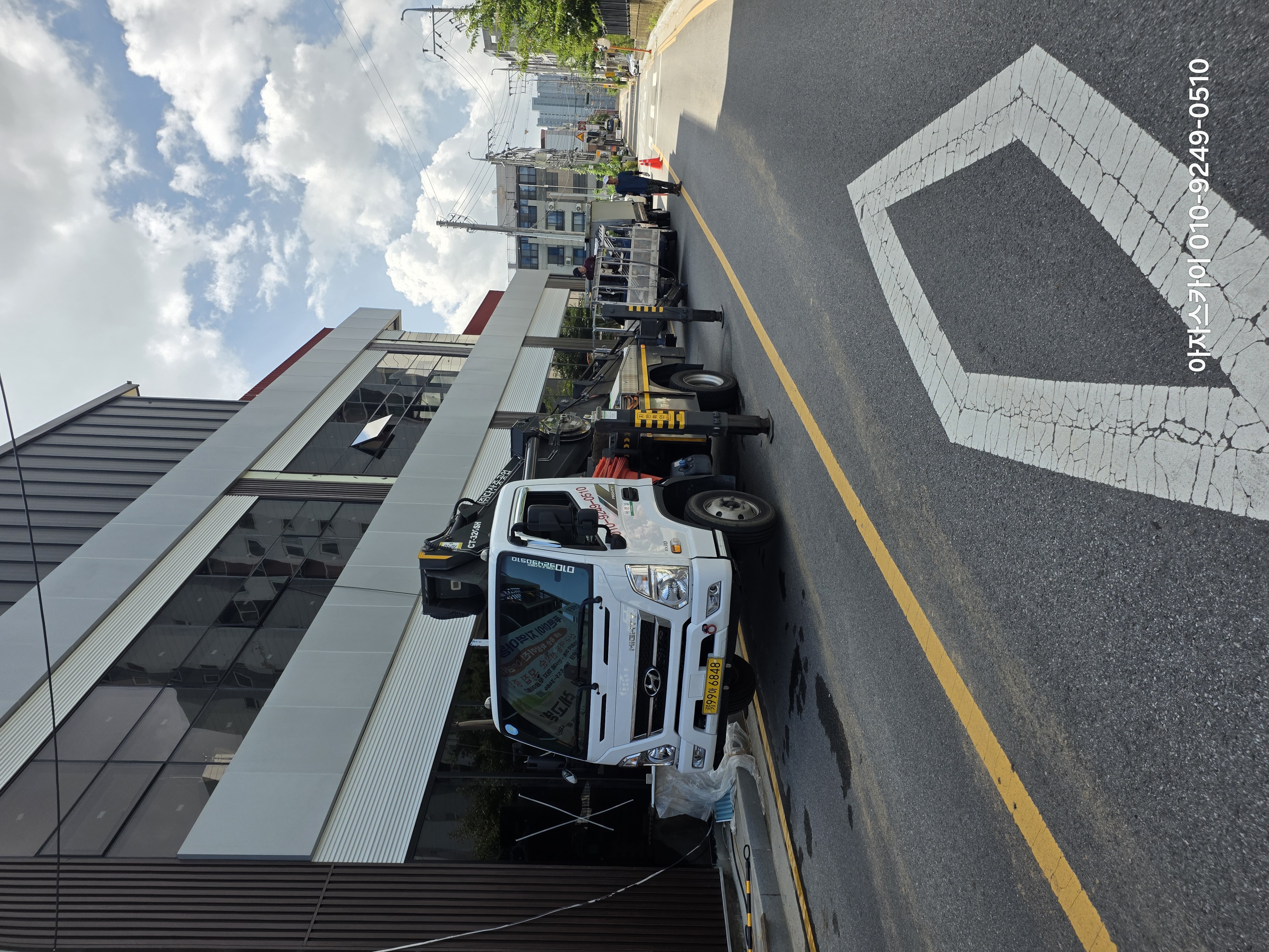 오산시 스카이차 작업 현장 아자스카이